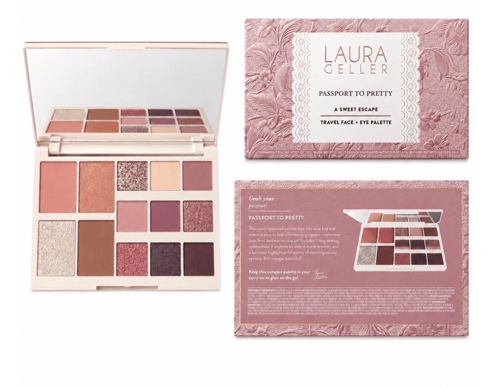 Laura Geller Passport to Pretty Face & Eye Palette A Sweet Escape $45 MSRP NIB